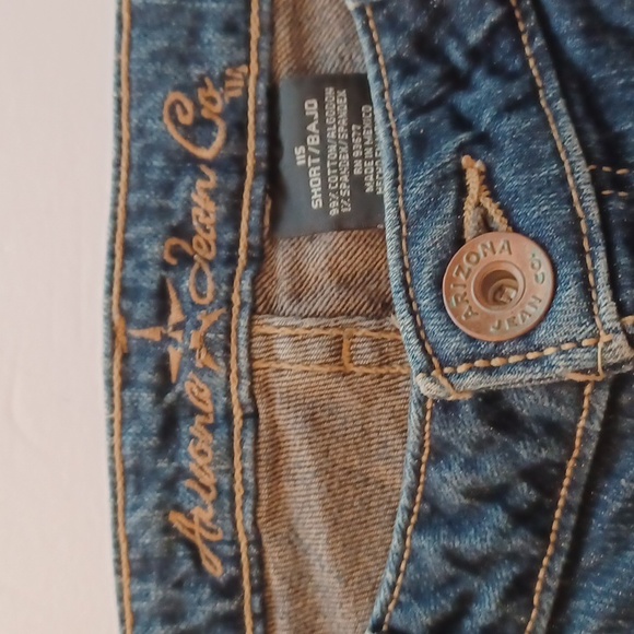 Arizona Jean Co size 11 juniors faded denim boot cut cotton jeans - Picture 4 of 8